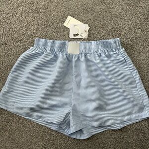 Blue Striped Women's Shorts - NEW WITH TAGS